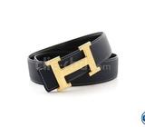 Hermes belt Black Leather Belt for Men copy