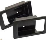 LAND ROVER DEFENDER 90 2ND DOOR LEVER SURROUND PAIR BLACK