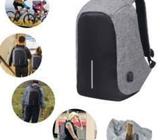 Waterproof USB Laptop Backpack [Black, Gray and Blue