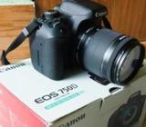 canon eos 750d with 18-55mm & filter