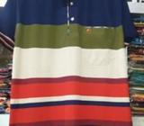 Striped polo shirt