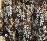 Green floral Georgette shirt