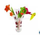GLASS FLOWER VASE
