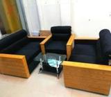Sofa Set Model-Bx-Black Oak Wood