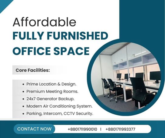Premium Furnished Office Space for Rent – Bashundhara R/A