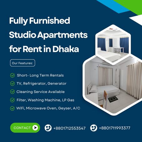 Rent a stylish two-bedroom furnished flat in Baridhara.