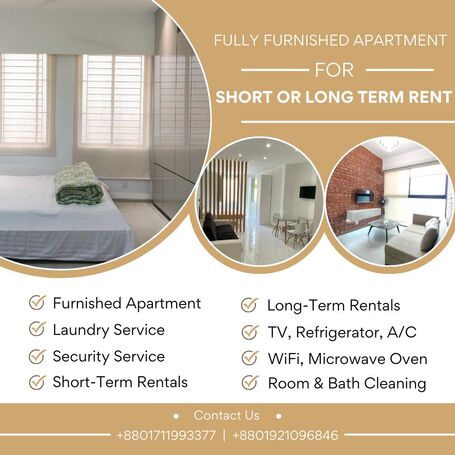 Modern 2-Bedroom Serviced Apartment in Bashundhara R/A