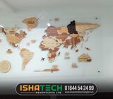 Acrylic Letter World Map. 3D World Map. LED Lighting World Map.