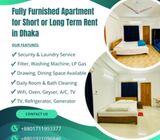 Two-Room Furnished Serviced Apartments for Short-Term Rent in Bashundhara R/A