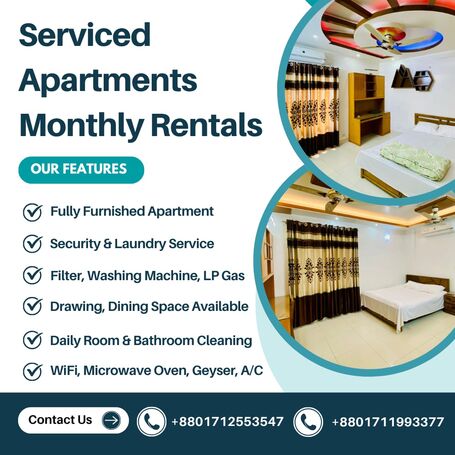 Modern Luxe 2-Bedroom Serviced Apartment in Bashundhara R/A – Move In, Live Easy
