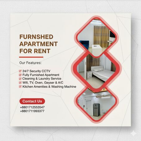 Luxury 2-Bedroom Serviced Apartment for Rent in Bashundhara R/A – Short & Long-Term Stay