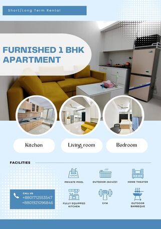 Fully Furnished 1 BHK Apartment for Rent – Perfect for Short or Long Stay