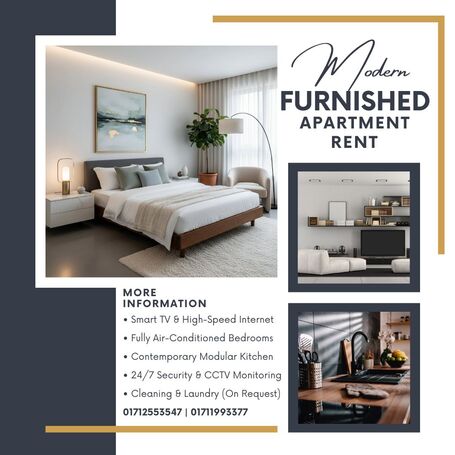 ✨ Executive Living in Bashundhara R/A: Premium 4-Bedroom Furnished Apartment